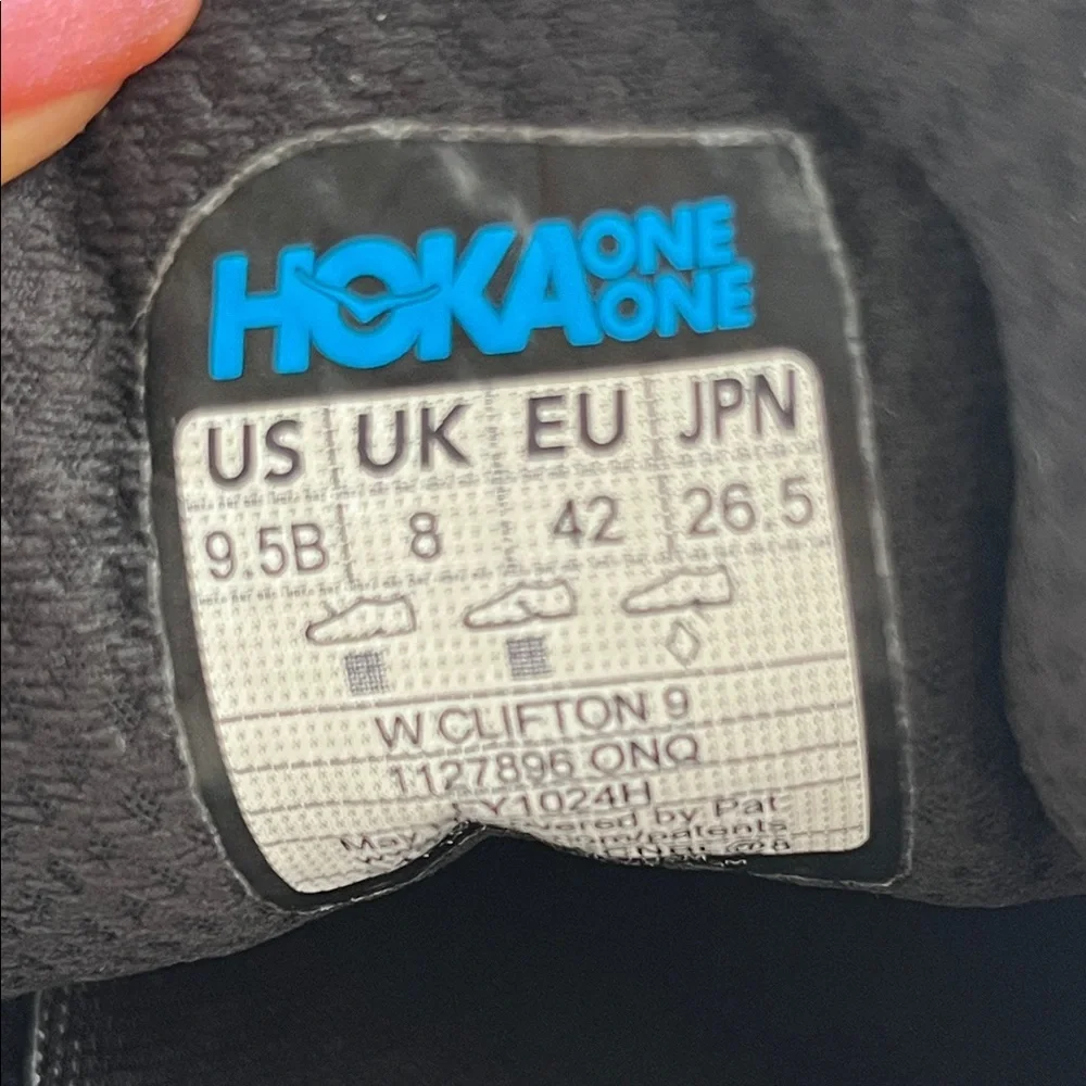 Hoka Women's Black and Light Pink Athletic Shoes - Picture 8 of 8